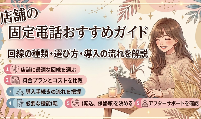 店舗の固定電話おすすめガイド｜回線の種類・選び方・導入の流れを解説