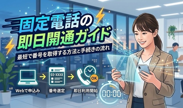 固定電話 開通 即日